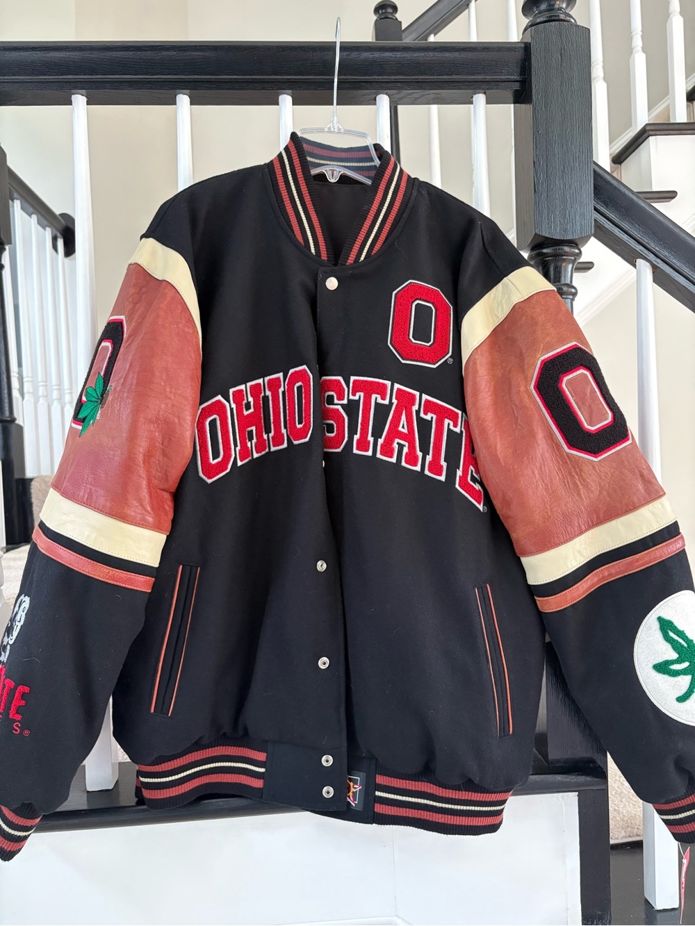 Ohio State Black & Brown Varsity Jacket